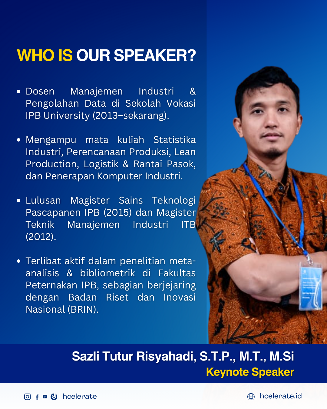 Sazli Tutur Risyahadi, S.T.P., M.T., M.Si