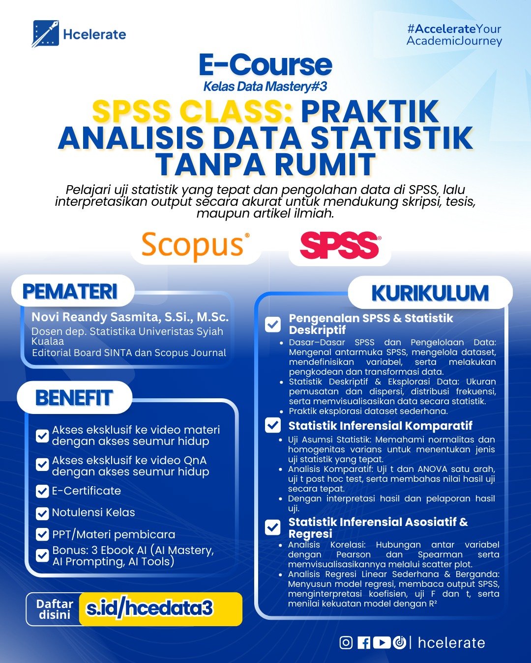 E-Course Data Mastery 3: Uji Statistik Tanpa Bingung