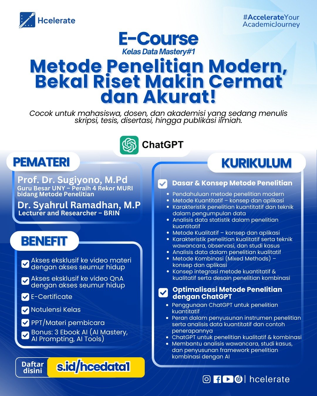 E-Course Data Mastery #1 Poster