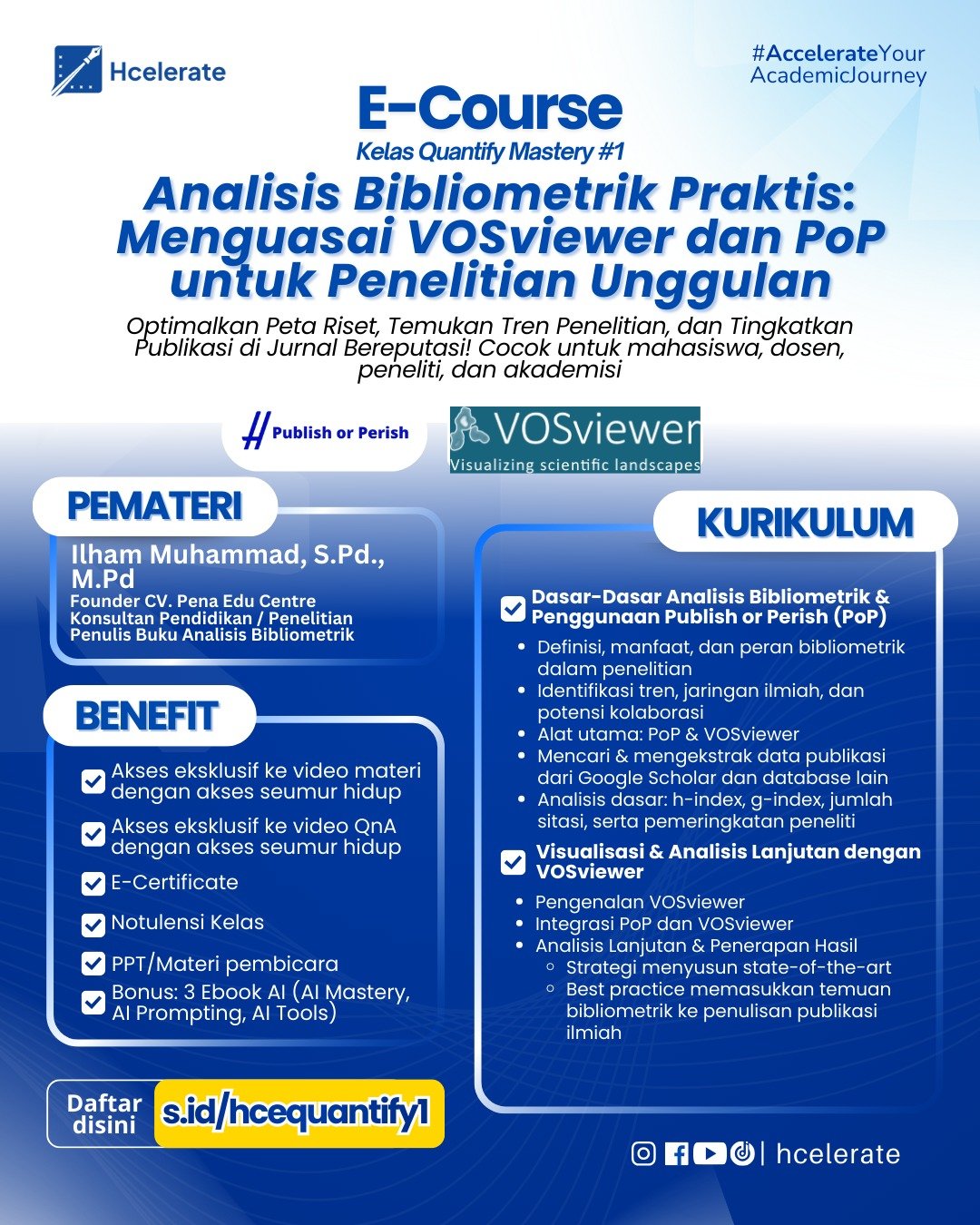 E-Course Quantify Mastery #1 Poster