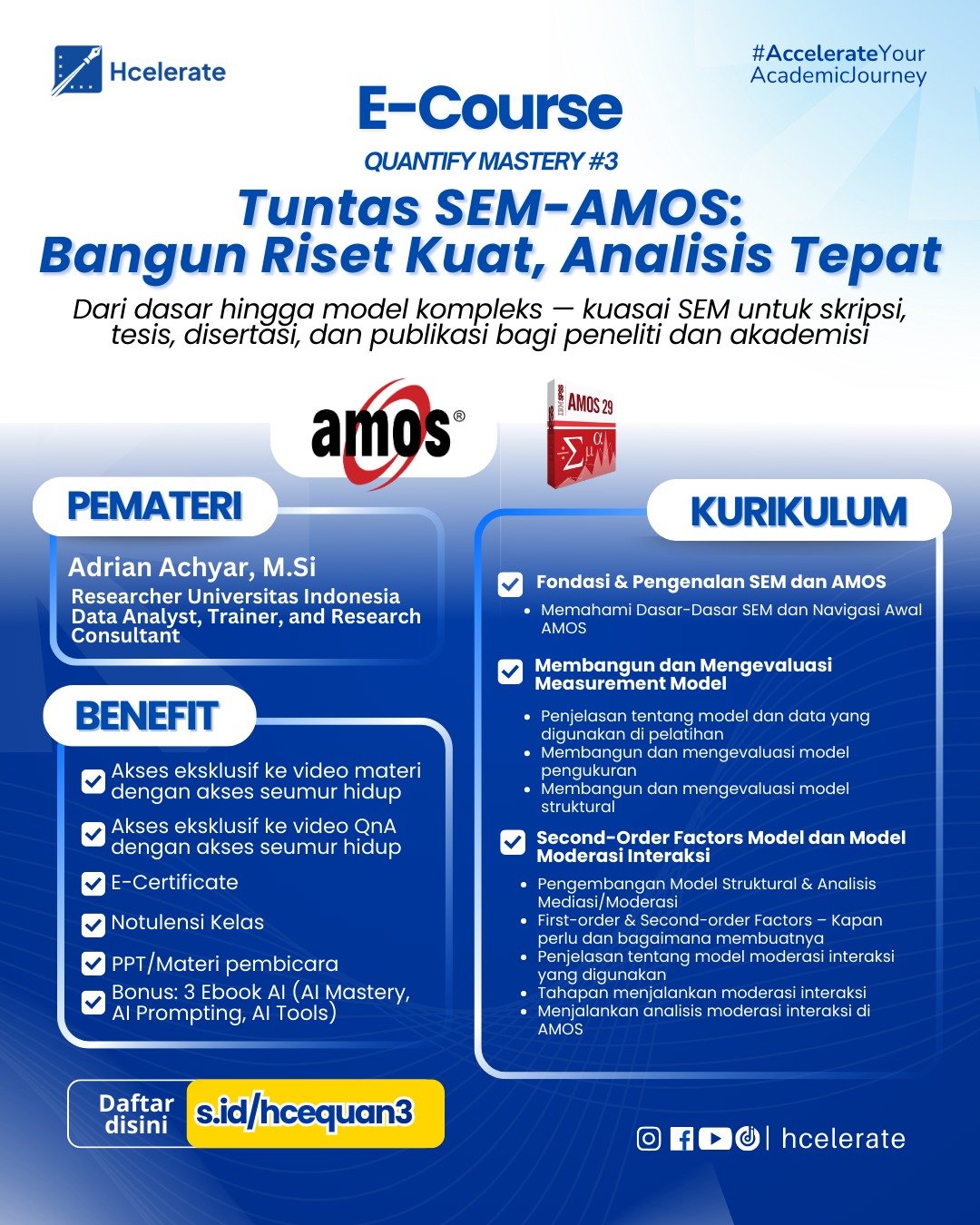 E-Course Quantify Mastery #3 Poster