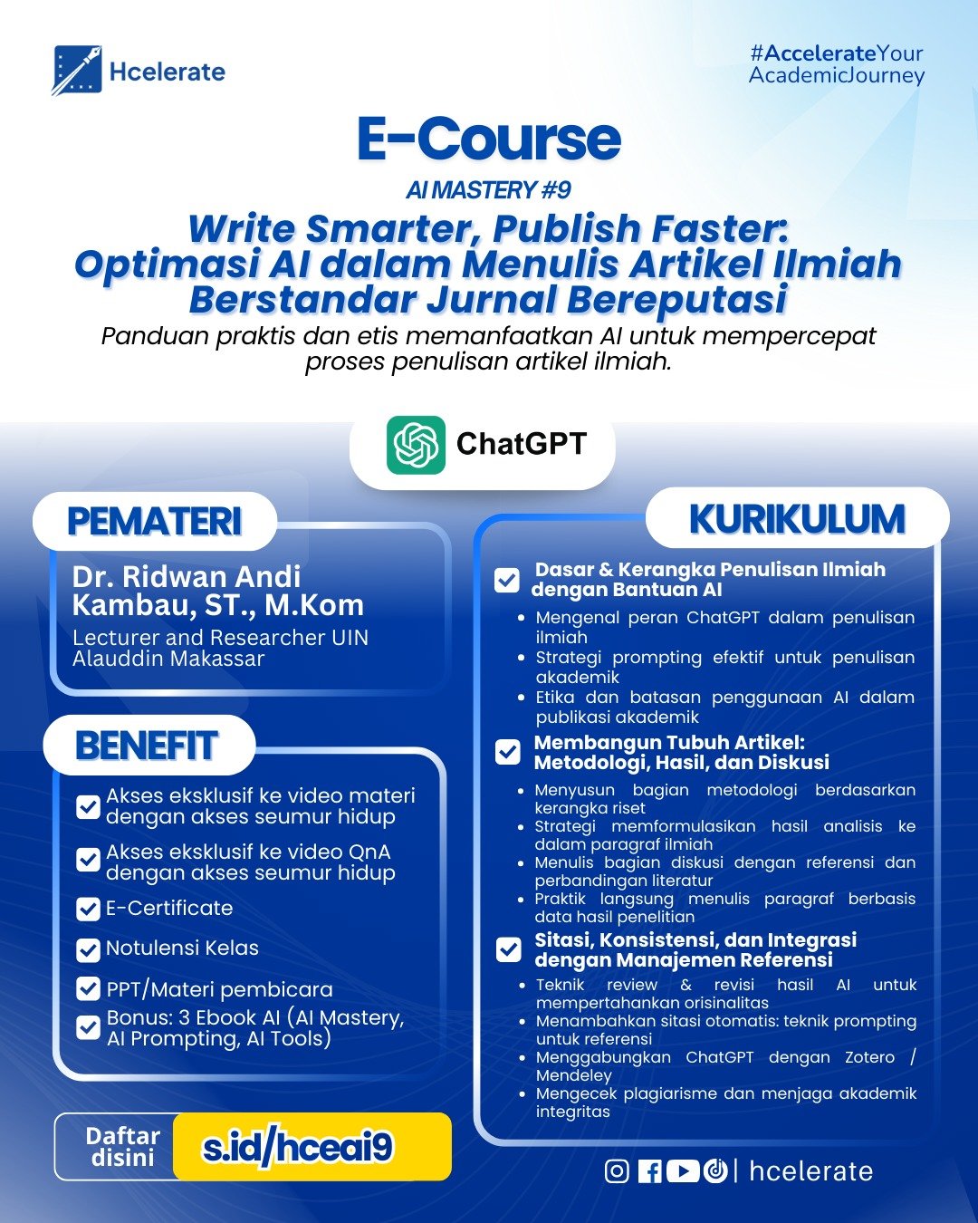E-Course AI Mastery #9 Poster