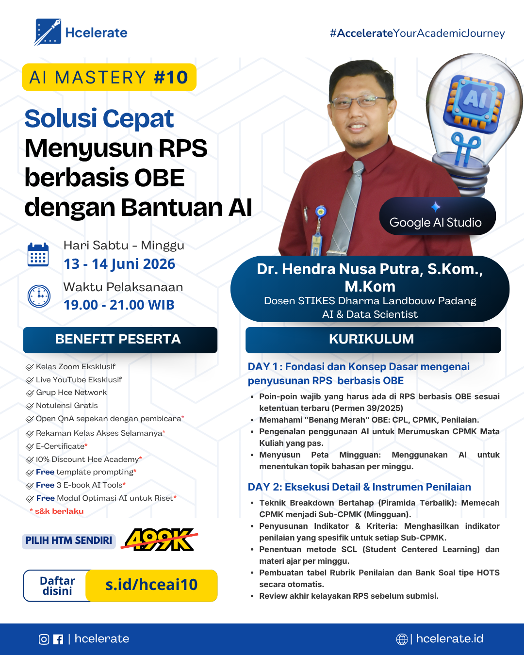 Poster AI Mastery 10 - RPS OBE dengan AI