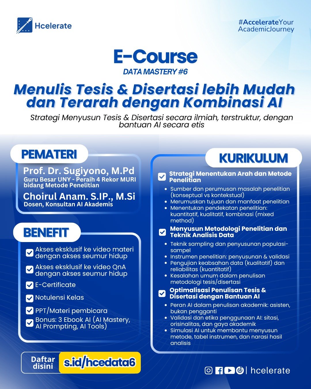 E-Course Data Mastery 6 Poster
