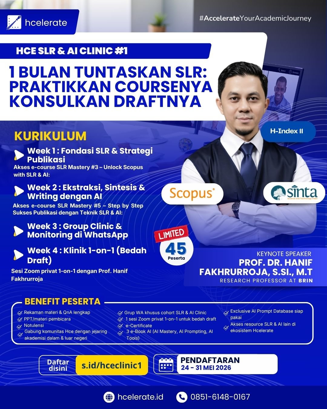 Poster HCE Clinic SLR & AI - versi terbaru