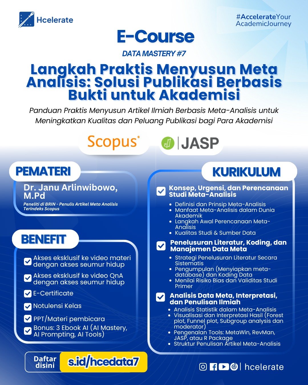 E-Course Data Mastery #7 Poster