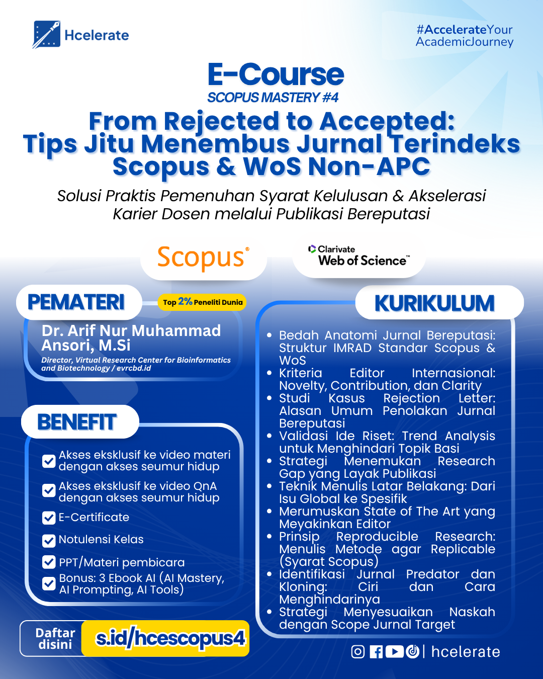 Poster E-Course Scopus Mastery 4