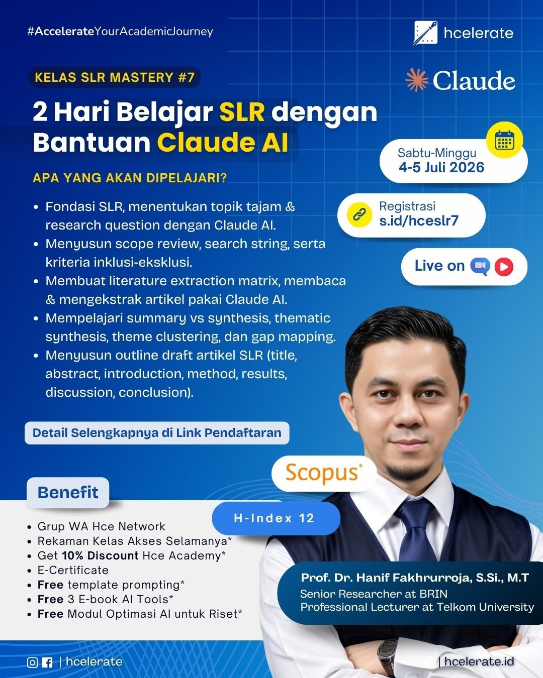 Poster SLR Mastery 7 - Claude AI untuk SLR