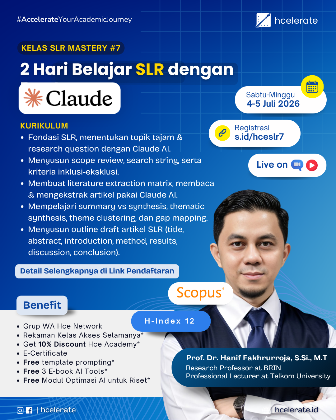 Poster Kelas SLR Mastery 7