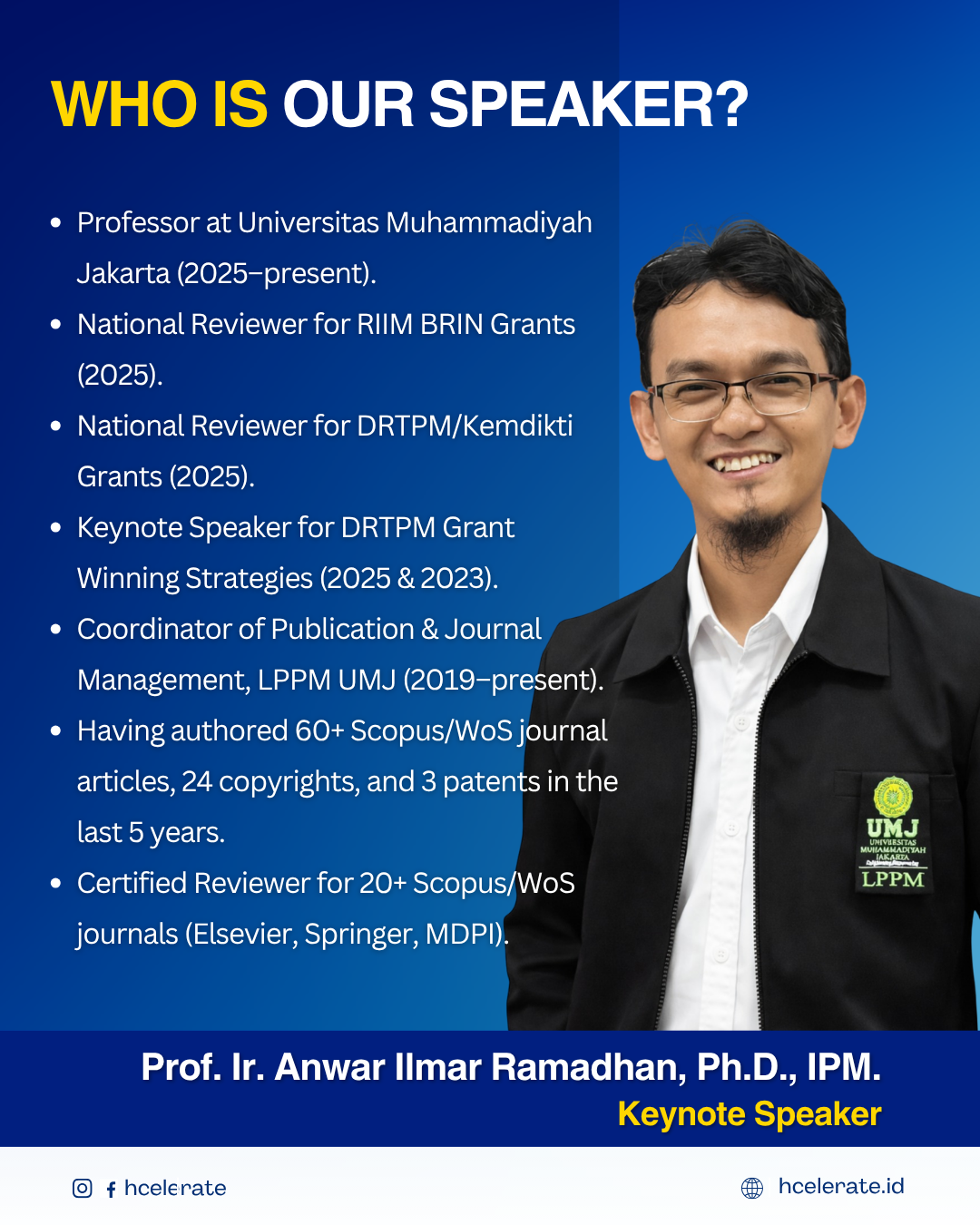 Prof. Ir. Anwar Ilmar Ramadhan, Ph.D., IPM.
