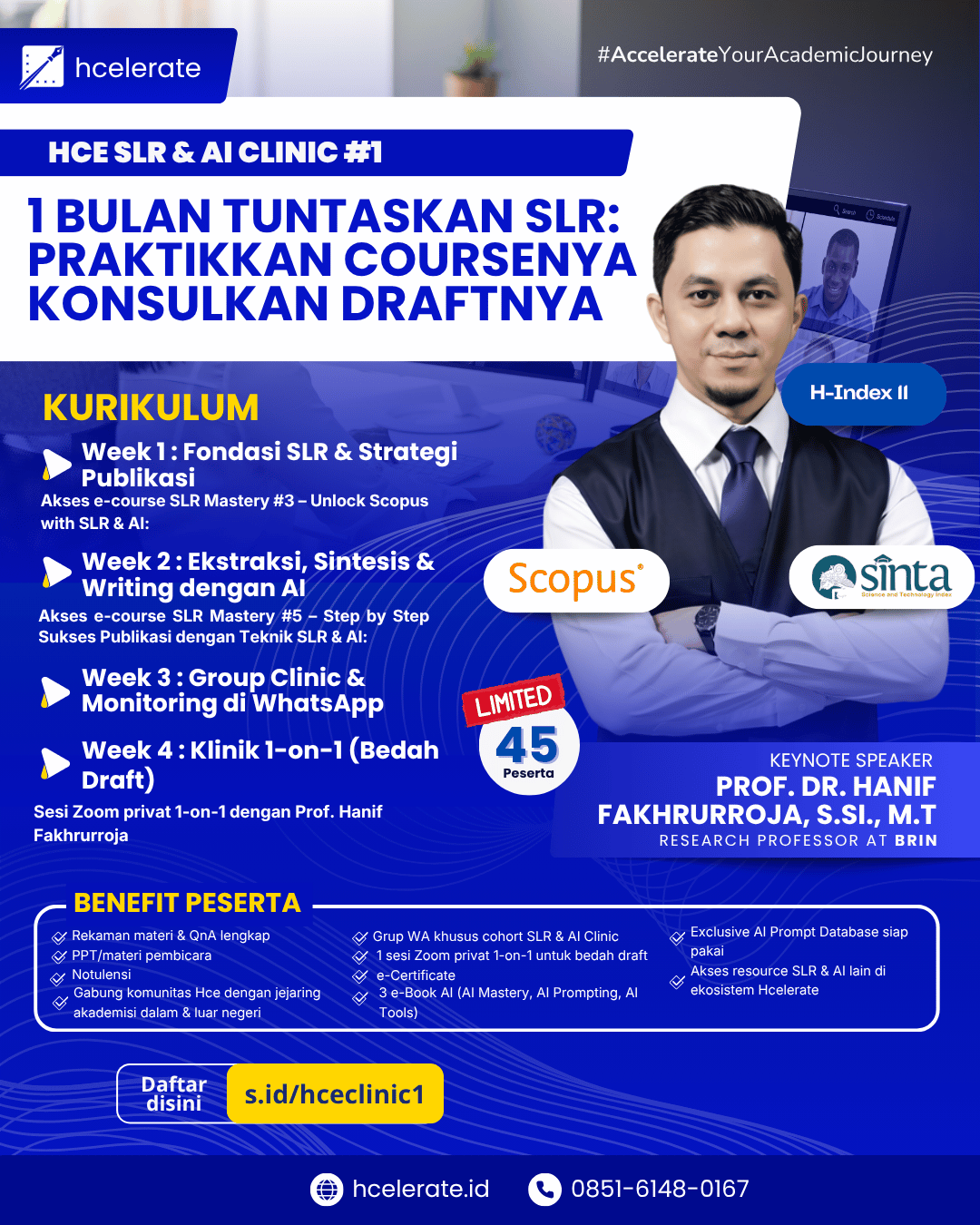 Poster HCE Clinic SLR & AI - versi terbaru