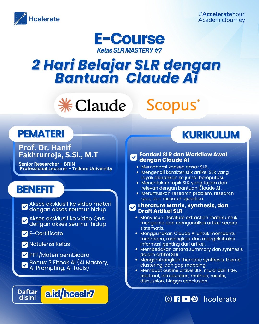 Ecourse SLR Mastery #7 Poster